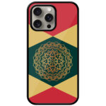 Decorative Metallic Gold Flower Design Metal TPU Printed Case