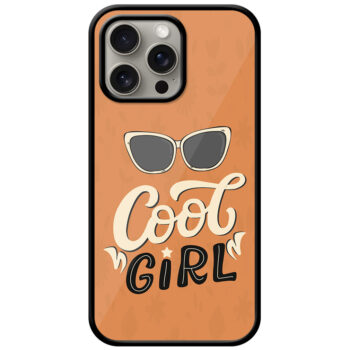 Cool Girl Stylish Vector Design Metal TPU Printed Case