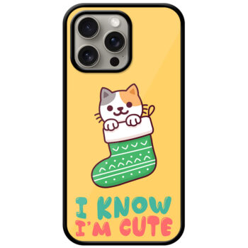 Cool Cat Christmas Stocking Artwork Metal TPU Printed Case