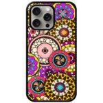 Multicolor Tribal Ring Pattern Design Metal TPU Printed Case