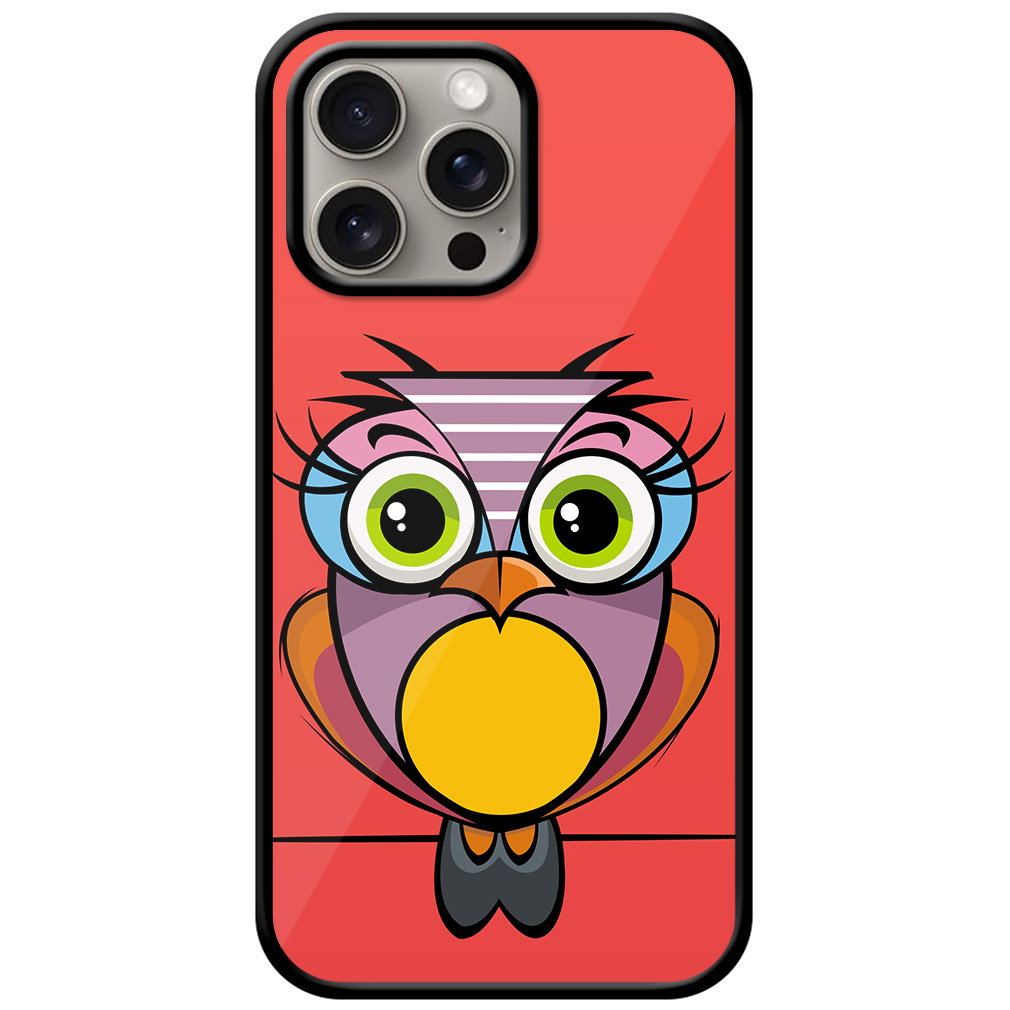 Cute Cartoon Owl Clipart Metal TPU Printed Case