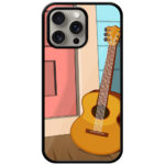 Acoustic Guitar Picture Art Metal TPU Printed Case