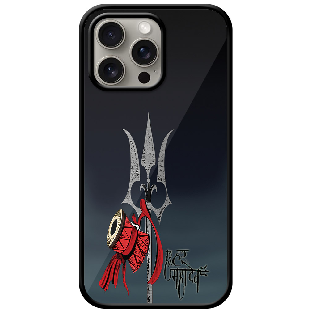 Mahadev’s Trishul Vector Illustration Metal TPU Printed Case