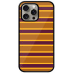Gold Foil Stripe Pattern Metal TPU Printed Case