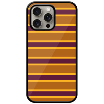 Gold Foil Stripe Pattern Metal TPU Printed Case