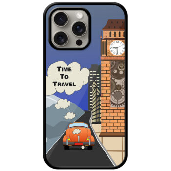 Time To Travel Vector Car Design Metal TPU Printed Case