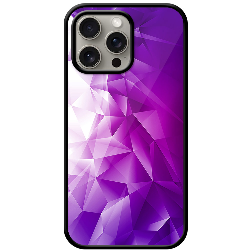 Colorful Crystal Pattern Metal TPU Printed Case