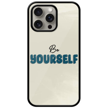 Be Yourself Textart Metal TPU Printed Case