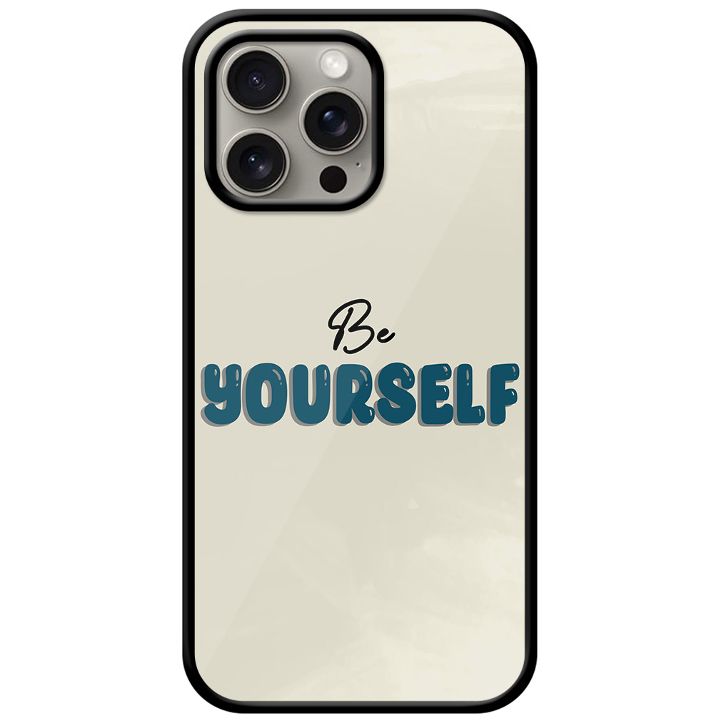 Be Yourself Textart Metal TPU Printed Case