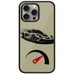 Racing Sports Car Vector Design Metal TPU Printed Case