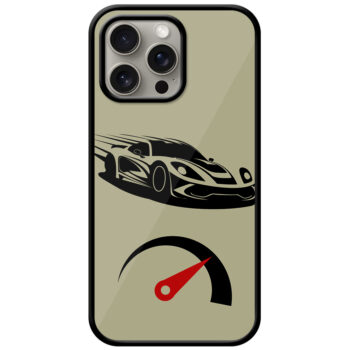 Racing Sports Car Vector Design Metal TPU Printed Case
