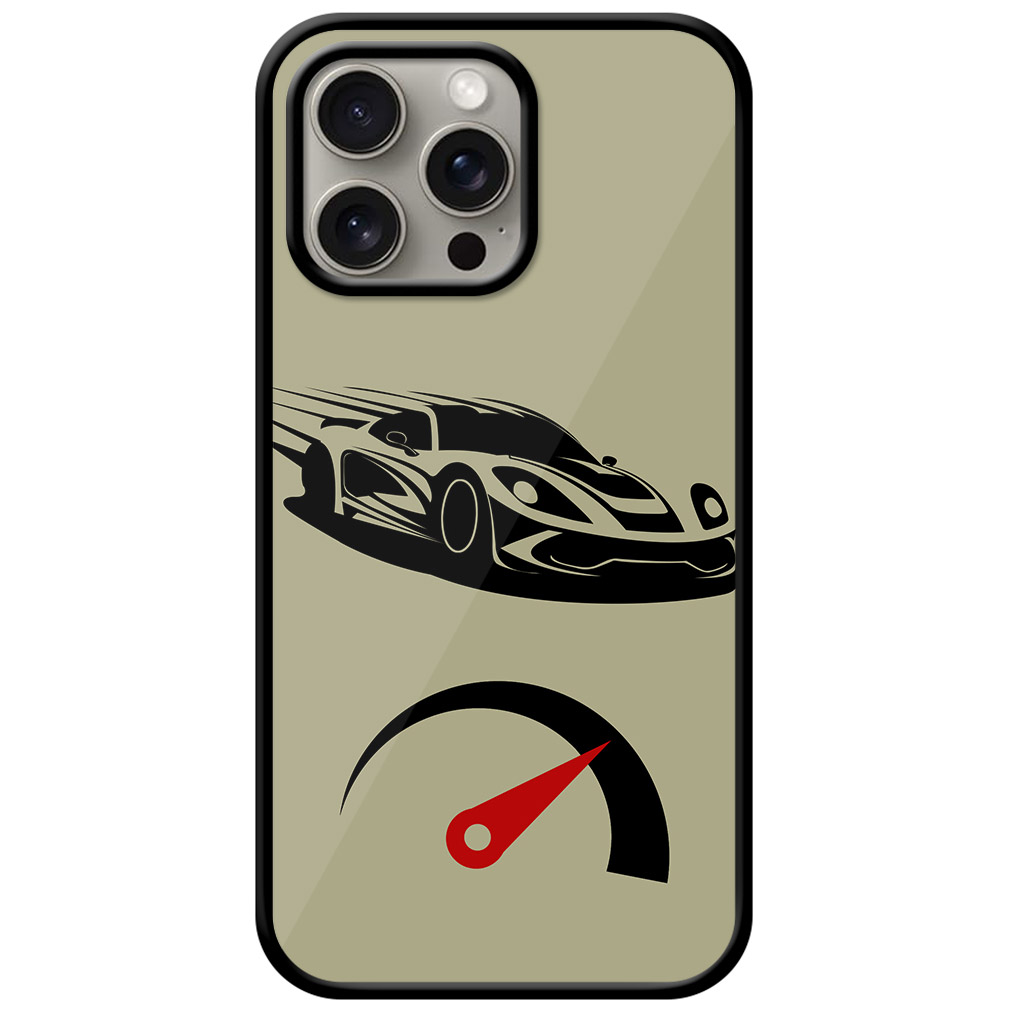 Racing Sports Car Vector Design Metal TPU Printed Case