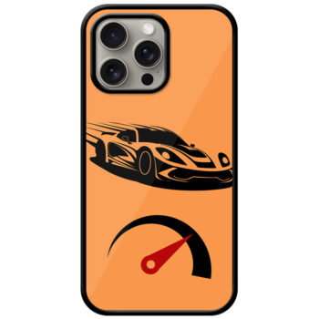 Racing Sports Car Vector Design Metal TPU Printed Case