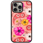 Daisy Flower Vector Illustration Metal TPU Printed Case
