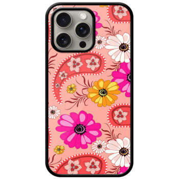 Daisy Flower Vector Illustration Metal TPU Printed Case