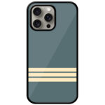 Sober Bold Stripe Pattern Metal TPU Printed Case