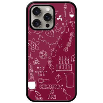 Hand Drawn Chemistry Illustration Metal TPU Printed Case