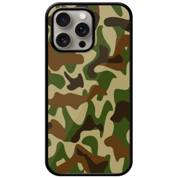Soldier Camouflage Pattern Metal TPU Printed Case