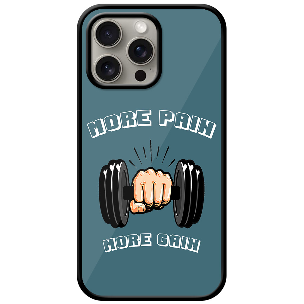 Heavy Dumbbell Graphic Design Metal TPU Printed Case