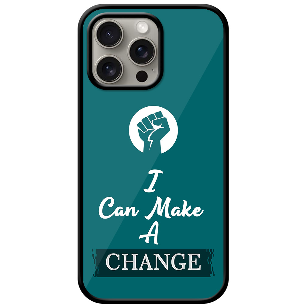 Powerpunch Inspirational Quote Metal TPU Printed Case