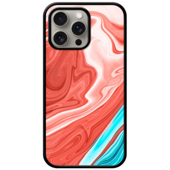 Colorful Liquid Marble Artwork Metal TPU Printed Case