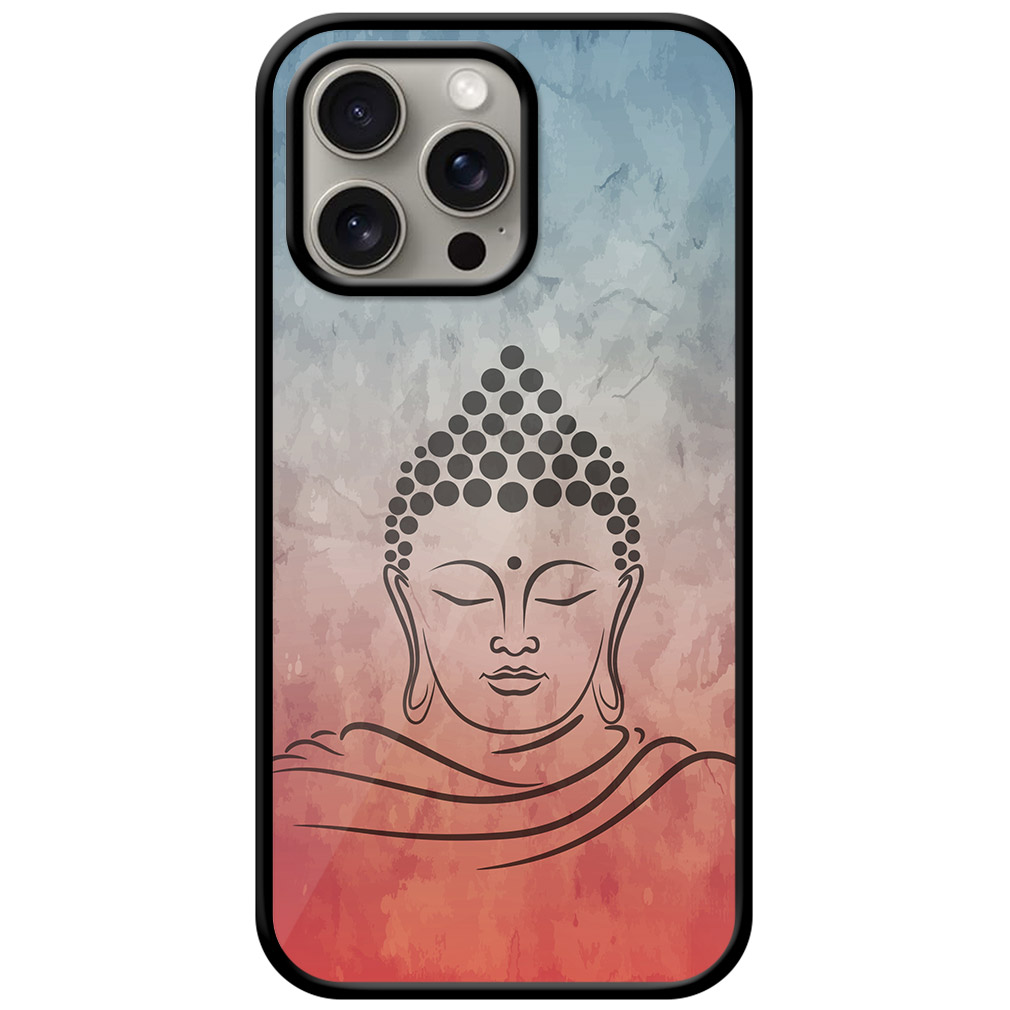 Lord Budha Sketch Illustration Metal TPU Printed Case