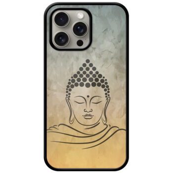 Lord Budha Sketch Illustration Metal TPU Printed Case