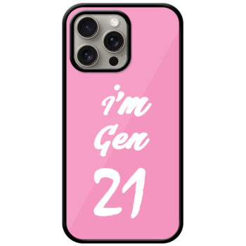 I'm Gen21 Textart Metal TPU Printed Case