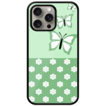 Ornamental Butterfly Design Metal TPU Printed Case