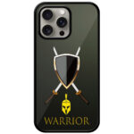 Warrior Gold Skull Vector Design Metal TPU Printed Case