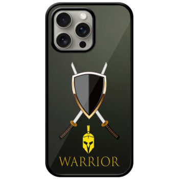 Warrior Gold Skull Vector Design Metal TPU Printed Case