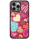 Pretty Heart Collection Metal TPU Printed Case