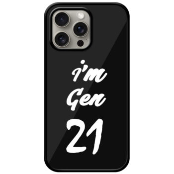 I'm Gen21 Textart Metal TPU Printed Case