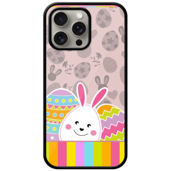 Multicolor Sweet Bunny Design Metal TPU Printed Case