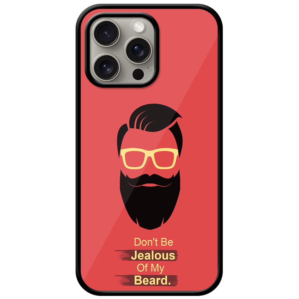 Cool Beard Vector Design Metal TPU Printed Case