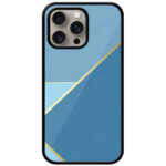 Gold Line Metal Finish Design Metal TPU Printed Case