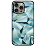 Abstract Glitter Crystal Design Metal TPU Printed Case