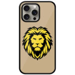 Bold Lion Face Vectorart Metal TPU Printed Case