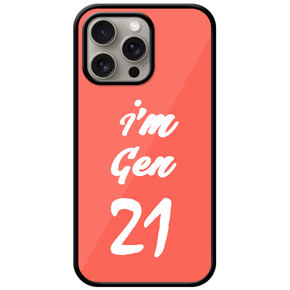 I’m Gen21 Textart Metal TPU Printed Case