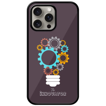 Innovator Bulb Gear Illustration Metal TPU Printed Case