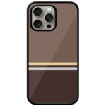 Simple Two Stripe Pattern Metal TPU Printed Case