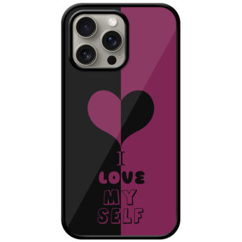 I Love Myself Textart Metal TPU Printed Case