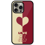 I Love Myself Textart Metal TPU Printed Case