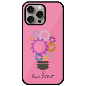 Innovator Bulb Gear Illustration Metal TPU Printed Case