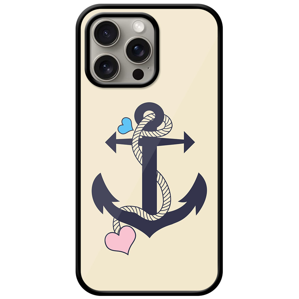 Nautical Anchor With Rope Metal TPU Printed Case
