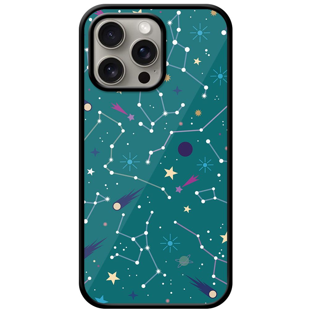 Aesthetic Star Constellations Wallpapers Metal TPU Printed Case