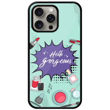 Aesthetic Women Cosmetic Graphic Illustration Metal TPU Printed Case
