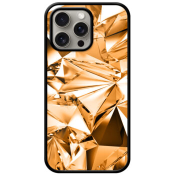 Ornamental Crystal Design Metal TPU Printed Case