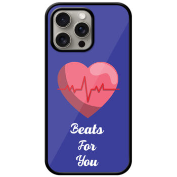 Heartbeat Vector Illustration Metal TPU Printed Case