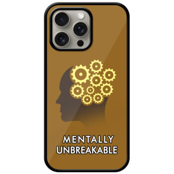 Human Head Gears Illustration Metal TPU Printed Case